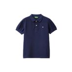 Benetton Düz Lacivert Erkek Çocuk Polo T-Shirt 3089C300Q - 13 - 14 Yaş