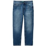 Benetton Erkek Çocuk Açık Denim Arkası Logo İşlemeli 5 Cepli Düz Kesim Denim Pantolon 11-12 Yaş