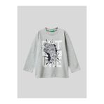 Benetton Erkek Çocuk Baskılı Sweatshirt 1-6 Yaş Gri