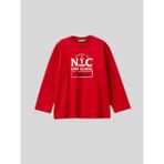 Benetton Erkek Çocuk Baskılı Sweatshirt 1-6 Yaş Kırmızı