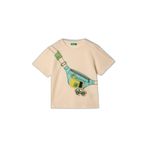 Benetton Erkek Çocuk Fıstık Yeşili 3D Baskılı T-Shirt