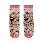 Benetton Erkek Çocuk Pembe Tom ve Jerry Baskılı Uzun Soket Çorap