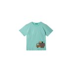 Benetton Erkek Çocuk Su Yeşili 3D Baskılı T-Shirt