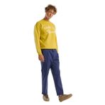 Benetton Erkek İndigo Paraşüt Kumaş Esnek Chino Pantolon, İndigo, 50