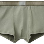 Benetton Erkek Soluk Yeşil Pamuk Karışımlı Beli Logo Baskılı Boxer