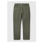 Benetton Erkek Soluk Yeşil%100 Pamuk Beli Logo Etiketli 5 Cepli Straight Fit Pantolon