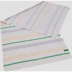 Benetton Home Banyo Peştemal Havlu Çizgili Yeşil Bej Gri %100 Pamuk 80x165 cm