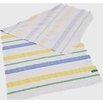Benetton Home Banyo Peştemal Havlu Çizgili Yeşil Sarı Mavi %100 Pamuk 80x165 cm