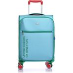 Benetton Kabin Boy Kumaş Valiz Aqua Bnt2100 - Açık Mavi