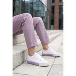 Benetton ® | Kadın Sneaker Yazlık Keten Günlük Spor Ayakkabı Beyaz Lila 36-40