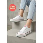 Benetton ® | Kadın Yazlık Keten Sneaker Günlük Trend Spor Ayakkabı