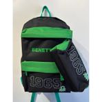 Benetton Kalemlik Hediyeli Okul Çantası - Yeşil - Siyah