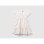 Benetton Kız Bebek Elbise - 1,5 - 2 Yaş - Beyaz