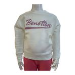 Benetton Kız Çocuk Ekru Sweatshirt