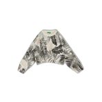 Benetton Kız Çocuk Siyah Mix Tamamı Desenli Logo Etiketli Ribanalı Sweatshirt, Siyah Mix, 6-7 Yaş