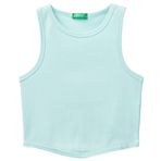 Benetton Kız Çocuk Su Yeşili Fitilli Crop Atlet