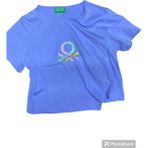 Benetton Kız Çocuk Tişört BNT-G21295-003 - 7 - 8 Yaş - Mavi