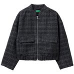 Benetton Koyu Gri Kız Çocuk Ceket 2Shecn06K, 10-11 Yaş