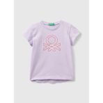 Benetton Lila Kız Çocuk T-Shirt 3I1XG10ER - 2 - 3 Yaş
