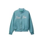 Benetton Nakışlı Kız Çocuk Gri - Yeşil Sweatshirt, 10-11 Yaş, 5003306456, Gri - Yeşil, kız-çocuk