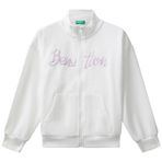 Benetton Nakışlı Kız Çocuk Sweatshırt 3J68C505D, Ekru, 10-11 Yaş