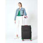 Benetton Orta Boy Kumaş Valiz Siyah Bnt2800 - STD