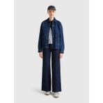 Benetton Oversized Koyu Mavi Kadın Ceket 296XDN07R - XS