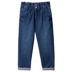 Benetton Paperbag Strech Denim Kız Çocuk Pantolon
