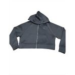 BENETTON-W21466 Benetton Sweatshirt Kadın Siyah Spor Çeket 72886-001 - XL