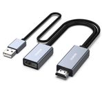 BENFEI HDMI DisplayPort Adaptörü, HDMI Kaynağı DisplayPort Monitör PC Grafik Kartı Laptop PS5 Xbox One (360) Destekleyen 4K@60Hz 2K@144Hz 1080P@165Hz