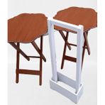 Bengi Ankara Mobilya Zigon Çanta 90080 Sehpa Yonca Model 2'li Tk Ahşap Mdf Parlak Ceviz Renk