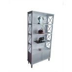 Bengi Ticaret 13924 Çapraz Yan Model Kayın Mdf Parlak Beyaz Lake El Yapım Kitaplık