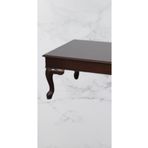 Bengi Ticaret 17784 Klasik Kayın Aslan Ayk Kaplam tabla Natüre Parlak Ceviz El Yapım Orta Sehpa
