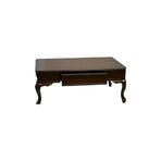 Bengi Ticaret 18524 Klasik Model Kayın Aslan Ayak MDF Tabla ceviz Natüre El Yapım Orta Sehpa