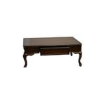 Bengi Ticaret 18524 Klasik Model Kayın Aslan Ayak MDF Tabla ceviz Natüre El Yapım Orta Sehpa