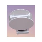 Bengi Ticaret 90126 Oval Model Ahşap El Yapımı Beyaz Renk Zigon Sehpa