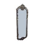 Bengi Ticaret Ayna 13708 Boy OVAL POLYESTER Döküm Oyma Parlak GRİ ESKİTME Boya Nature El Yapım