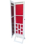 Bengi Ticaret Ayna boy 13677 Takı Dolap Ahşap MDF Parlak Beyaz Lake Natüre Klasik Mobilya El Yapım