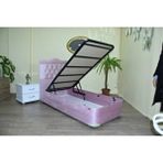 Bengi Ticaret Baza Başlık Taytüyü Pembe Model Silinir Kapitone Kumaş Başlık Metal Fırın Boya 120*200CM El Yapım