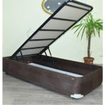 Bengi Ticaret Baza Tay Tüy Kahverengi Model Silinir Kumaş Metal Çelik Fırın Boya 120*200 cm El Yapım