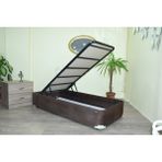 Bengi Ticaret Baza Tay Tüy Model Kahverengi Silinir Kumaş Metal Fırın Boya Iskelet 90*190 El Yapım