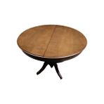 Bengi Ticaret Bengi Masa Baba Klasik Model Kayın Kaplama Mdf Tabla Ihlamur Ayak Ceviz Boya 120 cm Açılır El Yapım - 120*120*76