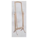Bengi Ticaret Boy Aynası Oval Dikdörtgen Ahşap Kayın Mdf Iskelet Oval Ayna Çerçeve Ham Kutuda Sevk El Yapım - 172*47*7*45