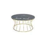 Bengi Ticaret Brc Orta Sehpa Kum Saat Model Siyah Mermer Temper Cam Metal Gold Renk Kaplam - Farklı Renk