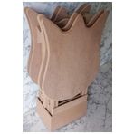 BENGİ TİCARET Çanta Zigon 90225 Kalpli Sehpa Dörtlü Ham Model Ahşap Mdf Ham Cnc Kesim El Yapım