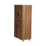 Bengi Ticaret Çok Amaçlı Dolap 130 cm Hard Parlak Ceviz Suntalem 4raf 1çekmece Kutuda Sevk El Yapım