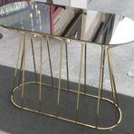 Bengi Ticaret Dresuar 13850 CADDE Metal çelik GOLD renk kaplama SİYAH TEMPER Cam Ayna El yapım