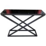 Bengi Ticaret Dresuar x Model Temper Cam Ayna Metal Çelik Nikelaj Ayak Siyah Renk Fırın Statik