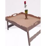 Bengi Ticaret Hobi ERDL 90049 Dekoratif Tepsi Ayaklı Dikdörtgen HAM Ahşap MDF Model El Yapımı - Naturel Ahşap - servis tepsi