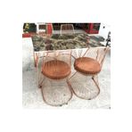 Bengi Ticaret Masa 13798 TEL Sandaly Tk Metal ROSE Bakır Japon ayk MDF siyh desen Tabla El yapı